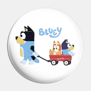 Bluey Bandit, Bluey, Bingo Wagon Ride Pin