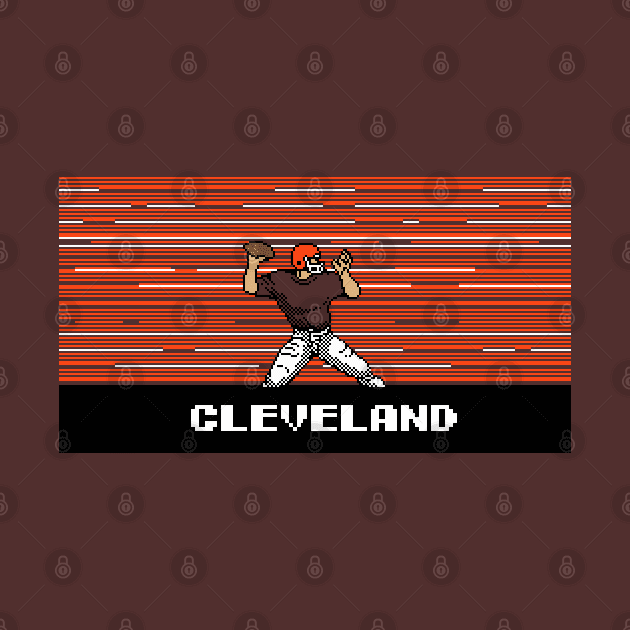8-Bit Quarterback - Cleveland by The Pixel League