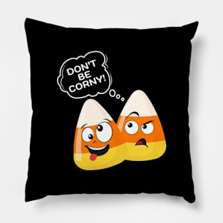 Candy Corn Halloween Joke Pillow