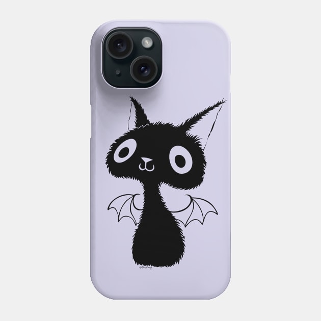 Bat Cat Phone Case by CrisArroyo