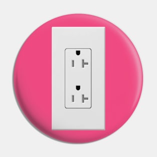 Prank Wall Outlet Sticker (Actual Size) Pin