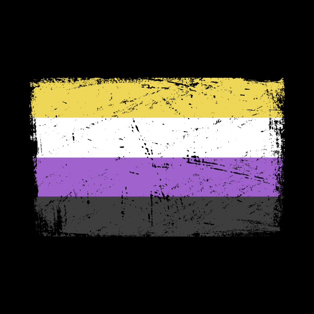 Non-Binary Pride Flag | Gender Identity Genderqueer by MeatMan