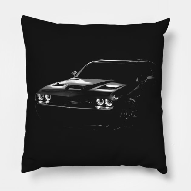 dodge challenger 2015 Pillow by hottehue