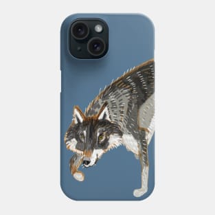 Dark European Wolf Phone Case