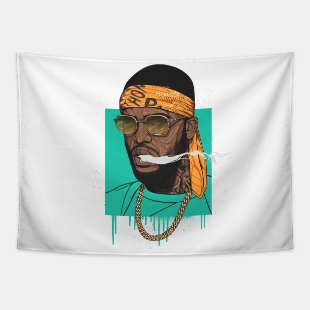 Dave East Tapestry by BokkaBoom