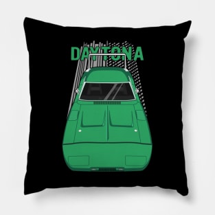 Dodge Charger Daytona 1969 - green Pillow