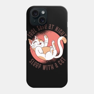 cute cat with quote Phone Case