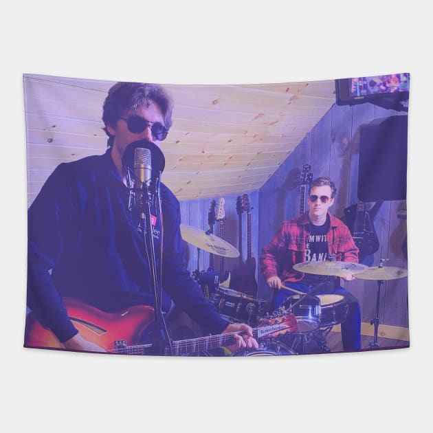 When It All Came Crashing Down Tapestry by Dirty Red Hearts