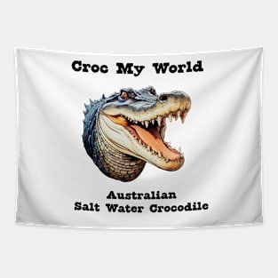 Australian Salt Water Crocodile Tapestry