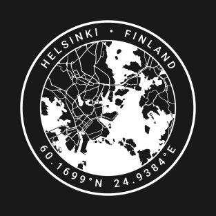 Helsinki Map T-Shirt