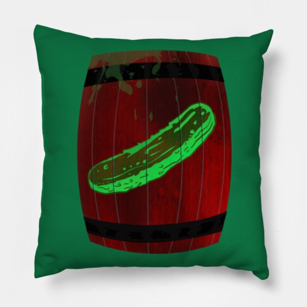 St. Nick's Miracle Pickle Barrel Pillow by SeveralDavids