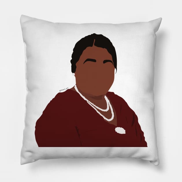 Mary McLeod Bethune Pillow by itsaulart