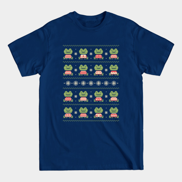 Discover Frogs In Sweaters (Dark) - Frogs - T-Shirt