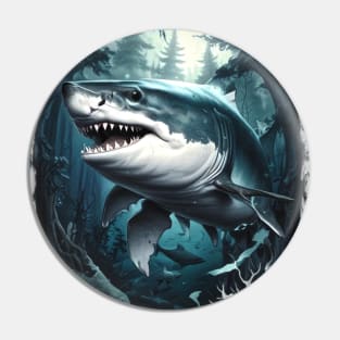 Great White Shark Pin