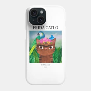 Frida Catlo Gallery cat Phone Case