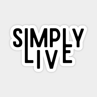 Simply Live (B/W) Magnet