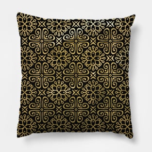 Arabic Gold pattern #4 Pillow