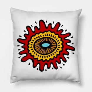 Splashed Mandala Pillow