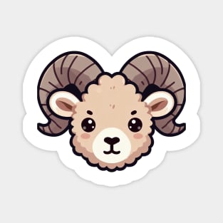 Kawaii Horned sheep Magnet