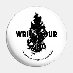 Write Your Song Pin