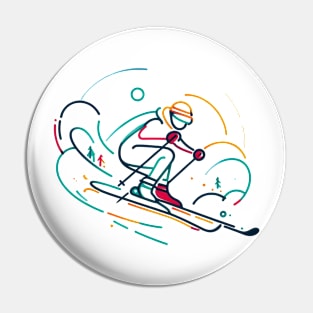 Minimalist Skieur Pin