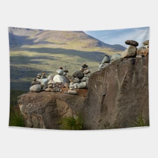 manmade rock piles Tapestry