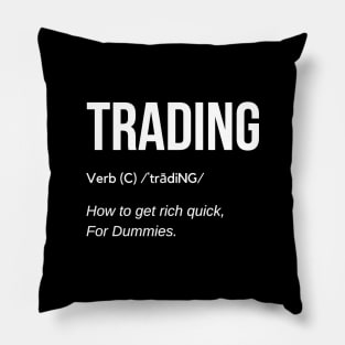 Funny Trading Definition Pillow