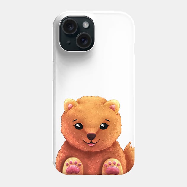 Spitz dog cartoon Phone Case by Karmellime