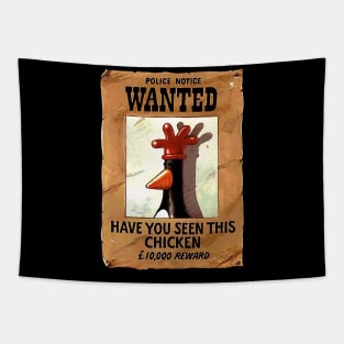 Police Notice Wanted Have You Seen This Chicken (2) Tapestry