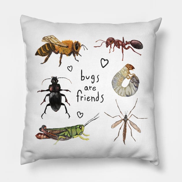 Bugs are Friends Pillow by Will'sDesigns