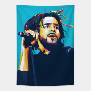 J Cole wpap pop art Tapestry