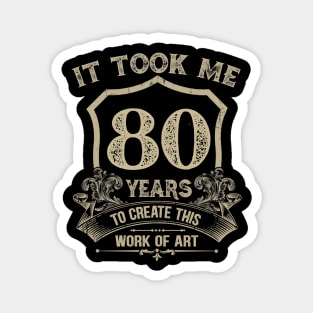 80th Birthday Magnet