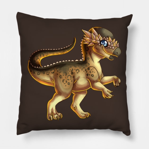 Pachycephalosaurus Pillow by cometkins