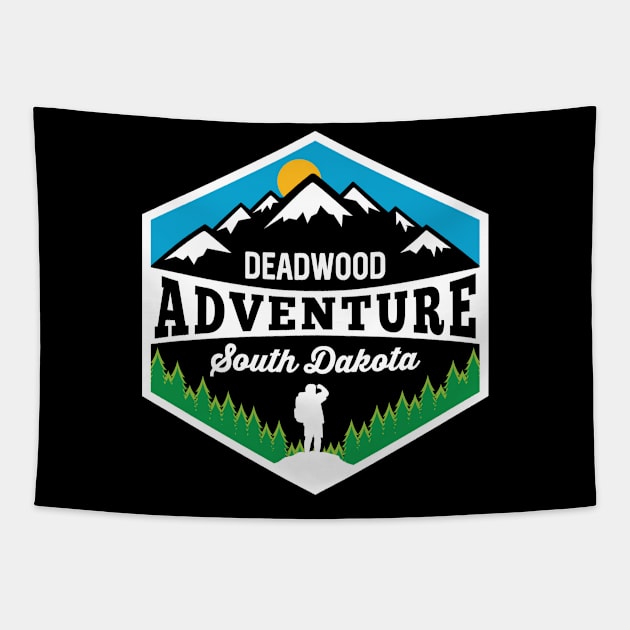 Deadwood Adventure South Dakota Hiking Wilderness Tapestry by SouthDakotaGifts