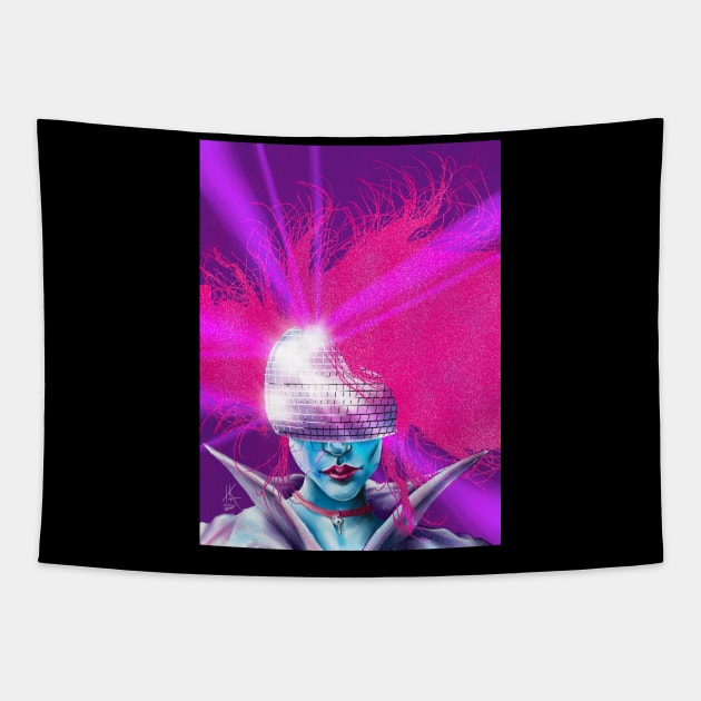 Mirrorball To Your Soul Tapestry by hebkid