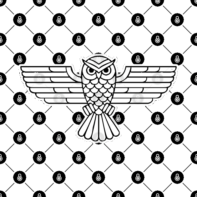 Owl line artwork by Aliii63s