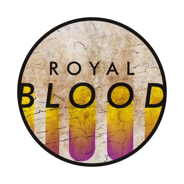 Royal Blood - VINTAGE YELLOW CIRCLE by GLOBALARTWORD