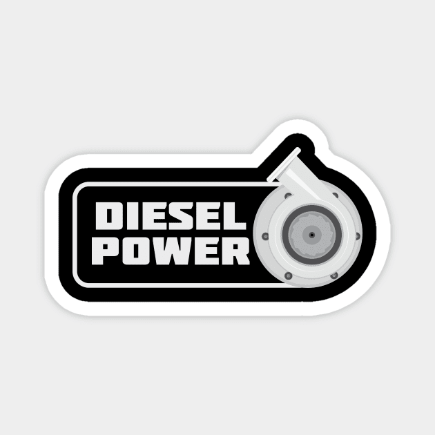 Diesel Power Turbocharger Magnet by almostbrand