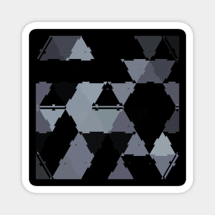 Gray Camo Goth Winter Pattern Magnet