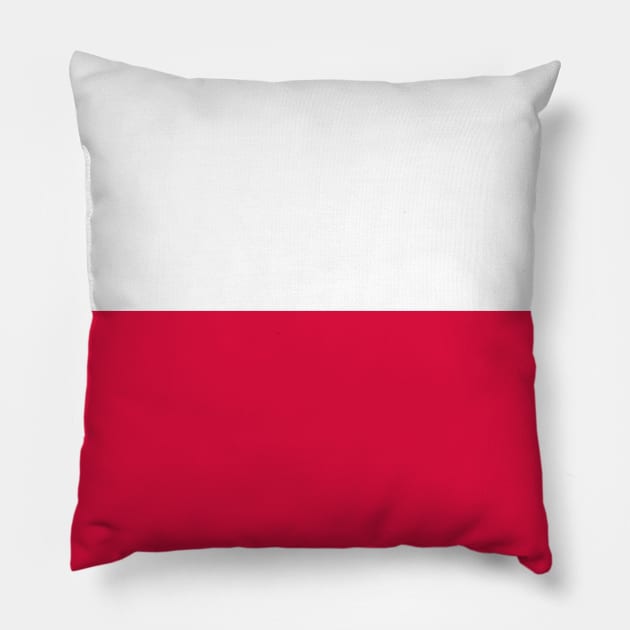 Flag of Poland Pillow by DiegoCarvalho