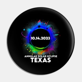 Annular Solar Eclipse October 14 2023 Texas Pin