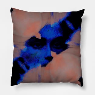 BURNING IN HELL - Glitched Aesthetic Face Pillow
