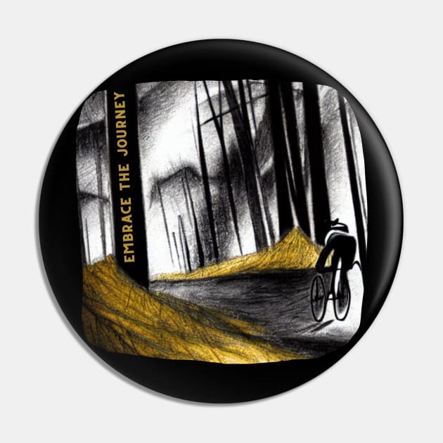 Gravel Bike Ride In The Forest Pin by Gravel Designes