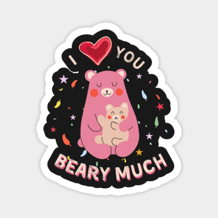 I Love You Beary Much Magnet