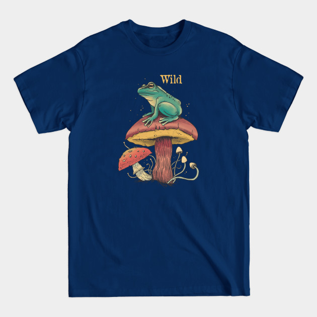 Cottagecore Aesthetic Frog Mushrooms Fungi Wild - Cottagecore - T-Shirt