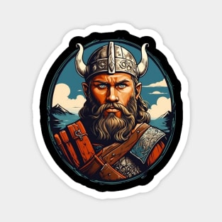 Viking Warrior Art Magnet