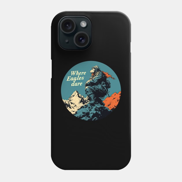 Where eagles Dare Iron Maiden monkey Phone Case by obstinator