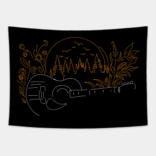 Guitar nature Tapestry