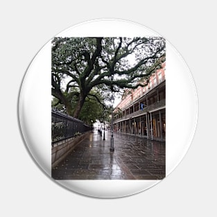 Jackson Square on a Rainy Day Pin