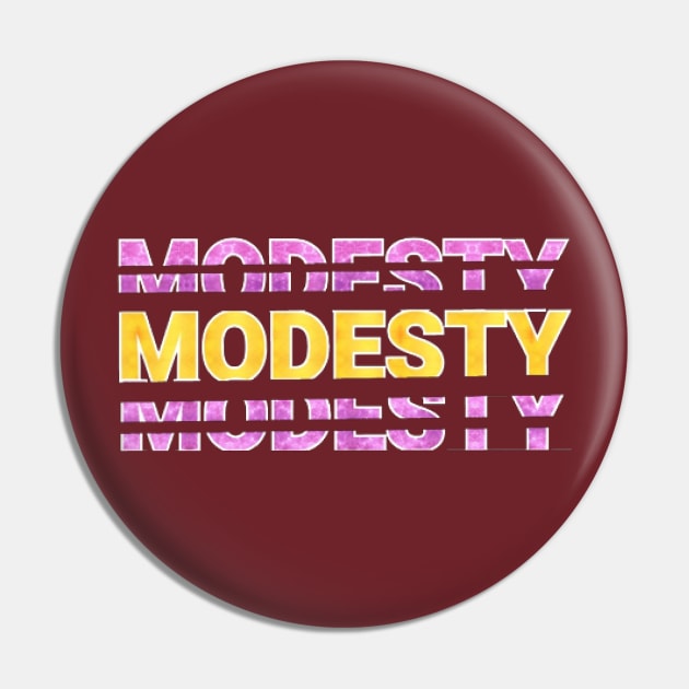 modesty text art Design Pin by Dilhani